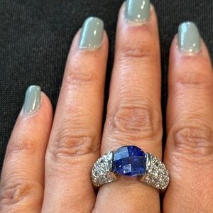 Blue & White Cubic Zirconia
